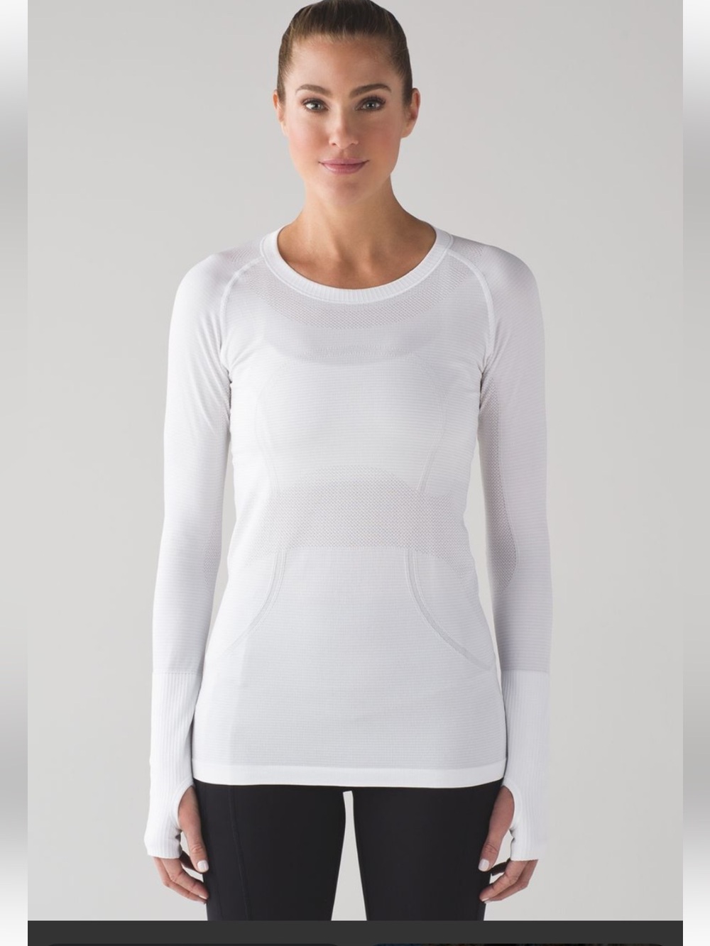 Lululemon Swiftly Tech Long Sleeve Crew- White